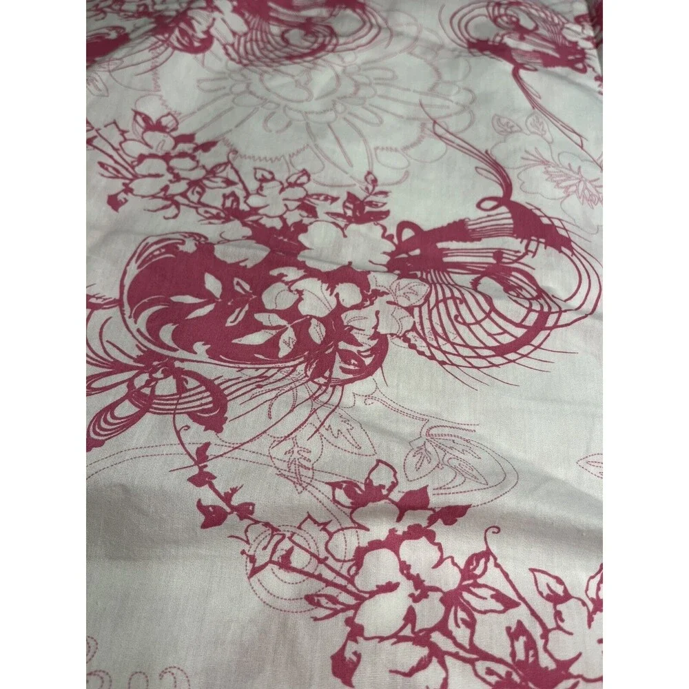Lot of 2 Disney Hannah Montana Pink Floral Flat Twin Size Sheets